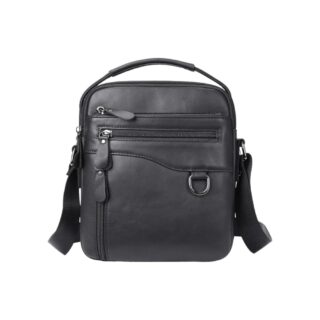 Δερμάτινο τσαντάκι ώμου Cardinal 7012 black