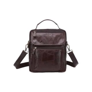 Cardinal 8870 Δερμάτινο Τσαντάκι Ώμου Καφέ