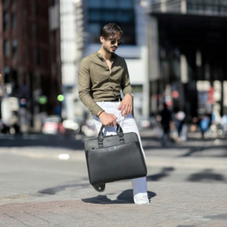 Cardinal Δερμάτινος Χαρτοφύλακας 7355 Μαύρο