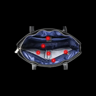 Δερμάτινος χαρτοφύλακας 14″ Bopai 11-121681 μαύρο