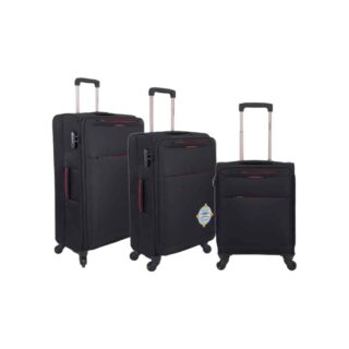 Diplomat Σετ Βαλίτσες 3τμχ σε Μαύρο χρώμα zc6040