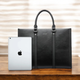 Δερμάτινος χαρτοφύλακας 14″ Bopai 11-98711 μαύρο