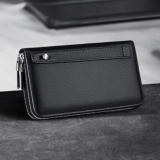 Δερμάτινο Ανδρικό πορτοφόλι William Polo 163(LARGE) black