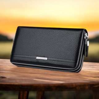 Δερμάτινο Ανδρικό πορτοφόλι William Polo 163(LARGE) black