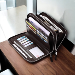 Δερμάτινο Ανδρικό πορτοφόλι William Polo 163(LARGE) black