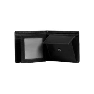 Δερμάτινο Πορτοφόλι Μαύρο Ραλφ chesterfield μικρό μαύρο