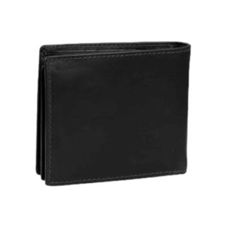 Δερμάτινο Πορτοφόλι Μαύρο Ραλφ chesterfield μικρό μαύρο