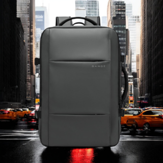 Bange 1908 Plus Γκρι 49L Σακίδιο Πλάτης Laptop 17.3” Επεκτάσιμο