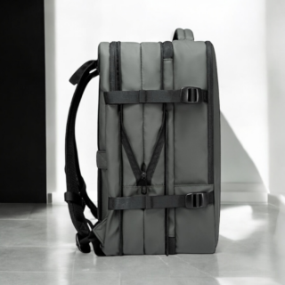 Bange 1908 Plus Γκρι 49L Σακίδιο Πλάτης Laptop 17.3” Επεκτάσιμο