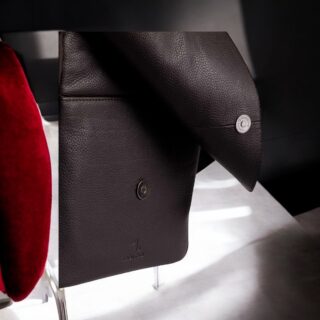 Earth-60-103 Δερμάτινη Τσάντα Ώμου Μαύρο