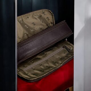 Earth-60-103 Δερμάτινη Τσάντα Ώμου Μαύρο