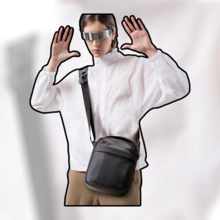 Bange 2876 Τσαντάκι Ώμου Χιαστί Crossbody Μαύρο