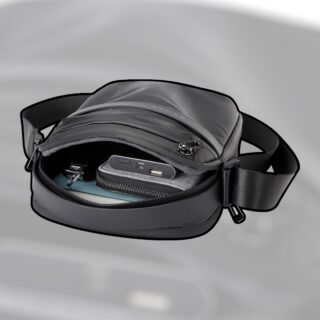 Bange 2876 Τσαντάκι Ώμου Χιαστί Crossbody Μαύρο