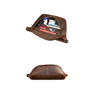 Δερμάτινη τσάντα μέσης/ώμου Cardinal 9084 coffee