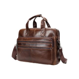 Δερμάτινος χαρτοφύλακας Cardinal 6938 σκούρο καφέ