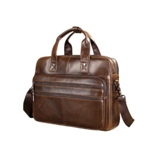 Δερμάτινος χαρτοφύλακας Cardinal 6938 σκούρο καφέ