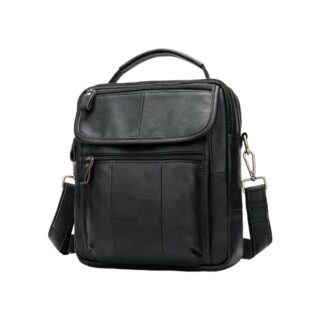 Δερμάτινο τσαντάκι ώμου Cardinal 8870 μαύρο