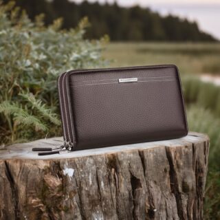 Δερμάτινο Ανδρικό πορτοφόλι William Polo 163(LARGE) brown