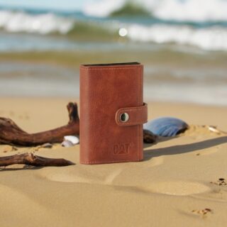 Δερμάτινο Ανδρικό πορτοφόλι/Καρτοθήκη Caterpillar 84365-529