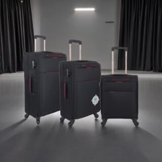 Diplomat Σετ Βαλίτσες 3τμχ σε Μαύρο χρώμα zc6040