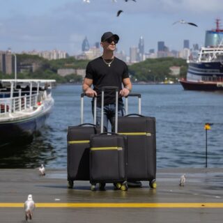 Βαλίτσες trolley (σετ 3 τεμαχίων) Oblivion Cardinal 5100 μαύρη