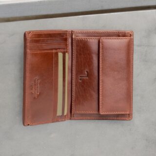 Mercury-70-003 Δερμάτινο Πορτοφόλι Κονιάκ