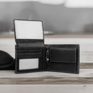 chesterfield brand C08.0201-011 Δερμάτινο Πορτοφόλι Μαύρο