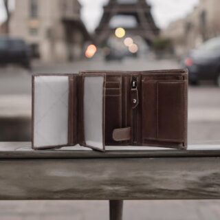 The Chesterfield Brand  Δερμάτινο Ανδρικό Πορτοφόλι Καφέ σκούρο