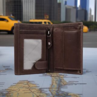 The Chesterfield Brand  Δερμάτινο Ανδρικό Πορτοφόλι Καφέ σκούρο
