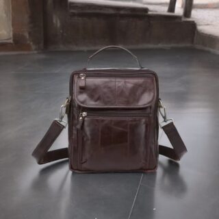 Cardinal 8870 Δερμάτινο Τσαντάκι Ώμου Καφέ