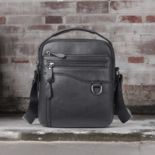 Δερμάτινο τσαντάκι ώμου Cardinal 7012 black