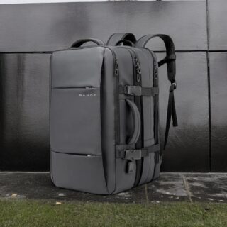 Bange 1908 Plus Γκρι 49L Σακίδιο Πλάτης Laptop 17.3” Επεκτάσιμο