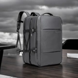 Bange 1908 Plus Γκρι 49L Σακίδιο Πλάτης Laptop 17.3” Επεκτάσιμο