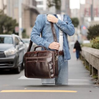 Cardinal Δερμάτινος Χαρτοφύλακας 5015 Σκούρο Καφέ