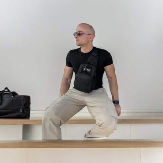 Τσαντάκι ώμου χιαστί crossbody Cardinal MT1050 μαύρο