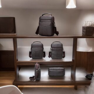 Δερμάτινο τσαντάκι ώμου Cardinal 7456 coffee