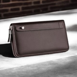 Δερμάτινο Ανδρικό πορτοφόλι William Polo 163(LARGE) brown