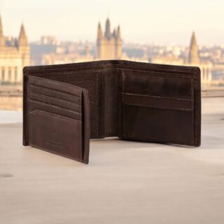 403-704-29 (010336) Πορτοφόλι πλάγιο CAMEL ACTIVE DUST  Καφέ σκούρο