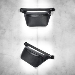 Δερμάτινο τσαντάκι μέσης Bopai 11-122421 μαύρο