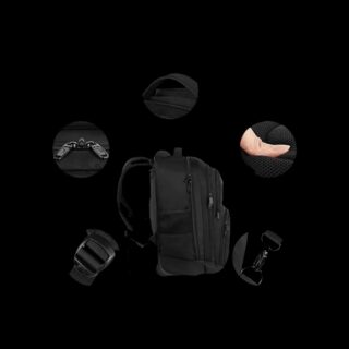 Σακίδιο πλάτης Τροχήλατο 45L Laptop 18” Matein 1178 μαύρο