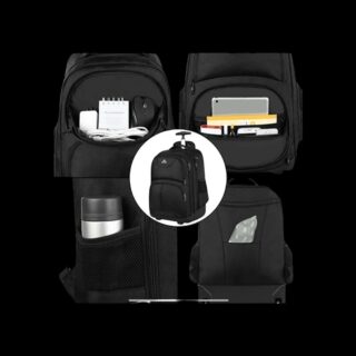 Σακίδιο πλάτης Τροχήλατο 45L Laptop 18” Matein 1178 μαύρο