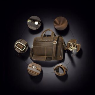 Cardinal Δερμάτινος Χαρτοφύλακας 8368 Coffee