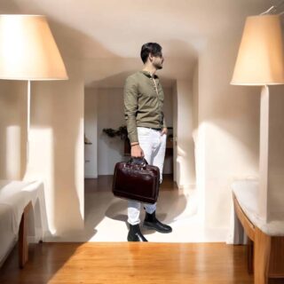 Cardinal Δερμάτινος Χαρτοφύλακας 8979 Coffee