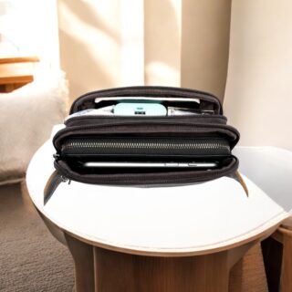 Δερμάτινο τσαντάκι μέσης Cardinal 8966 καφέ