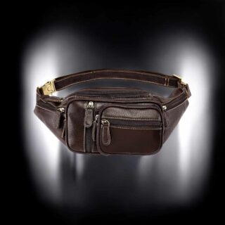 Δερμάτινο τσαντάκι μέσης Cardinal 8336 coffee