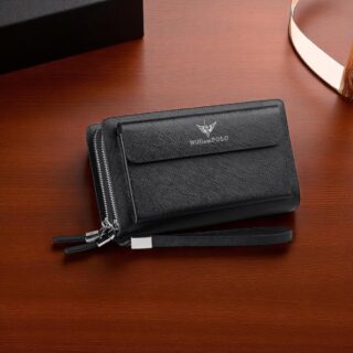 Δερμάτινο Ανδρικό πορτοφόλι William Polo 312 black