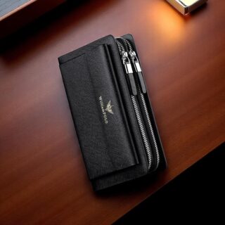 Δερμάτινο Ανδρικό πορτοφόλι William Polo 312 black