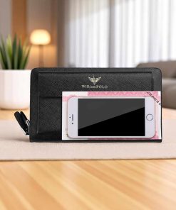 Δερμάτινο Ανδρικό πορτοφόλι William Polo 312 black