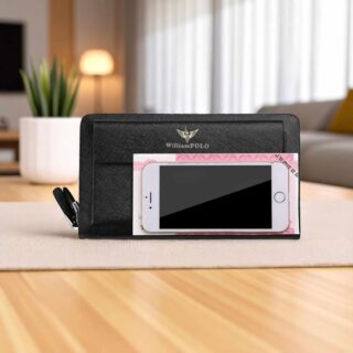 Δερμάτινο Ανδρικό πορτοφόλι William Polo 312 black