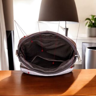 Δερμάτινο τσαντάκι ώμου Cardinal 7350 σκούρο καφέ